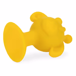 Nuby Silly Giraffe Interactive Suction Toys with Built-in Rattle  2 Piece  Yellow/Aqua