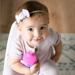 Nuby Silicone Tie-dye First Training Cup with Free Flow Soft Spout - 6oz  6+ Months  Pink/Purple