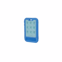 Nuby Baby Teething Toy  3+ Months  Giggle Bytes Sensory Popper Cellphone  Blue