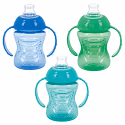 Nuby 3 Pack Two Handle No Spill Toddler Sippy Cups - Toddler Cups Spil
