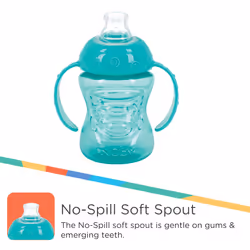 Nuby 3 Pack Two Handle No Spill Toddler Sippy Cups - Toddler Cups Spil