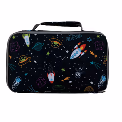 Nuby Lunchbox with Insulated Travel Bag  3 Years  Galactic Design