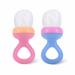 Nuby Nibbler Mesh First Soft Foods Feeder 2pk Pink & Purple