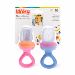 Nuby Nibbler Mesh First Soft Foods Feeder  2pk  Pink & Purple