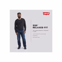 Levi's Men's 550 Relaxed Fit Jeans (Also Available in Big & Tall)  Dark Stonewash  34W x 32L