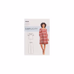 Simplicity Sewing Pattern S8926 Misses' Dress, Tops & Pants, U5 (16-18-20-22-24)