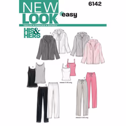 New Look Sewing Pattern 6142 Miss/Men Separates