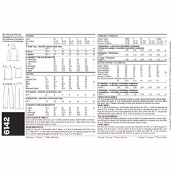 New Look Sewing Pattern 6142 Miss/Men Separates