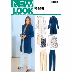 New Look A 8-10-12-14-16-18 Sewing Pattern 6163 Misses Separates