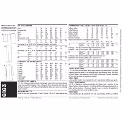 New Look A 8-10-12-14-16-18 Sewing Pattern 6163 Misses Separates