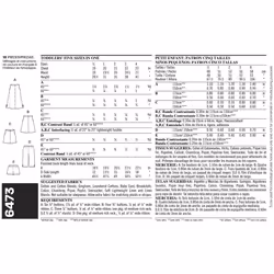 New Look 6473 Size A Toddler Separates Sewing Pattern, Multi-Colour