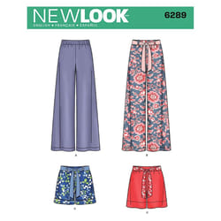 Simplicity Creative Patterns New Look 6289 Misses' Pull On Pants or Shorts and Tie Belt  A (8-10-12-14-16-18)