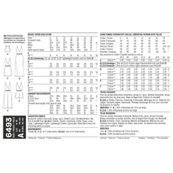 New Look UN6493A Pattern 6493 Misses' Jumpsuit and Dress in Two Lengths with Bralette  22.06 x 15.06 x 1.06 cm  White