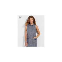 Pattern 6500 Misses Dress with Neckline, Sleeve, and Pocket Variations, Paper, White, 22.13 x 15.13 x 1.13 cm
