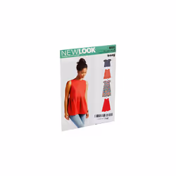 New Look Pattern 6511 Women's Tops with Length and Sleeve Variations, Paper, White, 22 x 15 x 1 cm