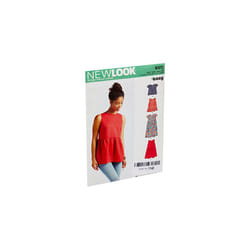 New Look Pattern 6511 Women's Tops with Length and Sleeve Variations, Paper, White, 22 x 15 x 1 cm