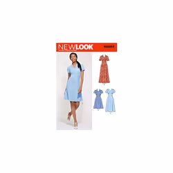 NewLook New Look Pattern N6594 Misses' Dress in Three Lengths, Paper, White, VARIOUS