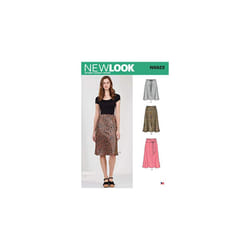 Sewing Pattern N6623 Misses' Skirt in Three Lengths, Paper, White, VARIOUS