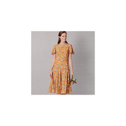 Sewing Pattern N6652 Misses' Fit & Flared Dress with Length & Sleeve Variations, UN6652A