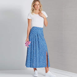 New Look Sewing Pattern N6659 Misses' Pleated Skirt with Or Without Front Slit Opening, Paper, Various, A (10-12-14-16-18-20-22)