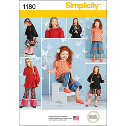 Simplicity US1180HH Girl's Top  Pants  and Skirts Sewing Patterns  Sizes 3-6