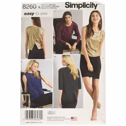 Simplicity 8260 Womens Top Sewing Patterns by Karen Z Sizes XXSXXL