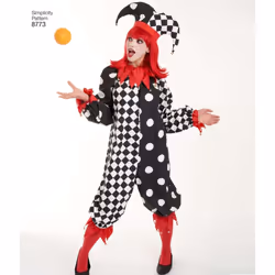 Simplicity 8773 Adult Clown Costume Sewing Pattern  Sizes XS-XL