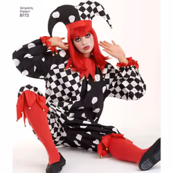 Simplicity 8773 Adult Clown Costume Sewing Pattern  Sizes XS-XL