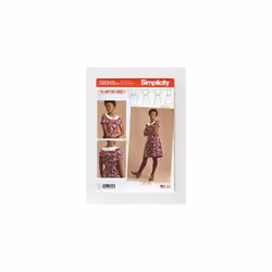 SIMPLICITY Sewing Pattern S8946 Misses' Dresses, Paper, White, Various