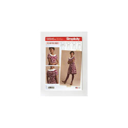 SIMPLICITY Sewing Pattern S8946 Misses' Dresses, Paper, White, Various