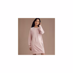 SIMPLICITY Sewing Pattern S8947 Misses' Knit Sweatshirt Mini Dresses, Paper, White, various
