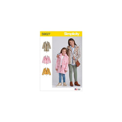 SIMPLICITY Paper Pattern-US9027HH-CHILD/Girl-Jacket/Coat, Various, HH (3-4-5-6)
