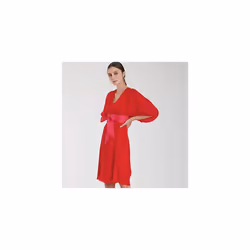SIMPLICITY Sewing Pattern S9098 Misses' Dress & Top with Tie Belt, Various, H5 (6-8-10-12-14)