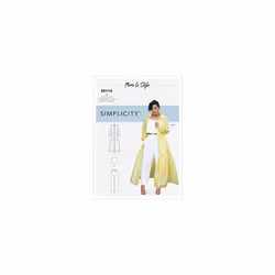 SIMPLICITY Sewing Pattern S9114 Misses' Dress, Top & Pants, Various, H5 (6-8-10-12-14)