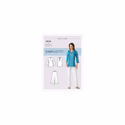 SIMPLICITY Sewing Pattern S9130 Misses' & Women's Tops & Bottoms, Various, AA (10-12-14-16-18)