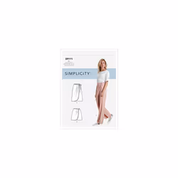 SIMPLICITY Sewing Pattern S9111 Misses' Faux Wrap Pants, Skirt & Shorts, Various, U5 (16-18-20-22-24)