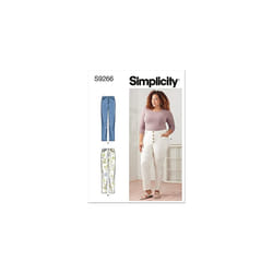 SIMPLICITY SS9266BB Misses/Plus Size Skirt/Pants BB (20W-22W-24W-26W-28W), White