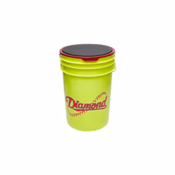 Diamond Official Fastpitch 12Ysc Softballs with Bucket 18 Ball Pack W/Bucket