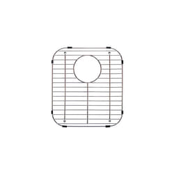 Franke Evolution Universal Double Bowl Sink Protection Grid In Stainless Steel With Rear Drain, Fgd75, 13.125" X 11.625" X 1.25"