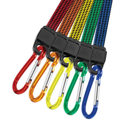 W1449 5pk Flat Carabiner Bungee Cord