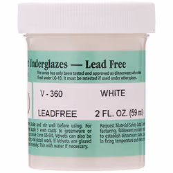 AMACO Velvet Underglaze  2 oz Jar  White