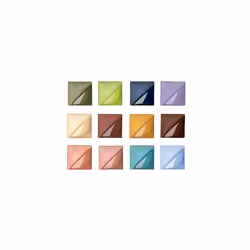 AMACO Velvet Semi-Translucent Underglaze Set 2, Assorted Color, Set of 12