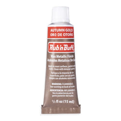 AMACO Rub n Buff Wax Metallic Finish - Rub n Buff Autumn Gold 15ml Tube - Versatile Gilding Wax for Finishing Furniture Antiquing and Restoration - Ru