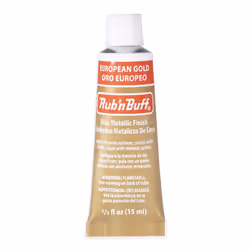 AMACO Rub n Buff Wax Metallic Finish - Rub n Buff European Gold 15ml Tube - Versatile Gilding Wax for Finishing Furniture Ant ...