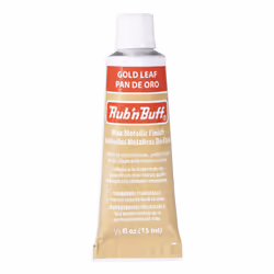 AMACO Rub n Buff Wax Metallic Finish - Rub n Buff Gold Leaf 15ml Tube - Versatile Gilding Wax for Finishing Furniture Antiqui ...