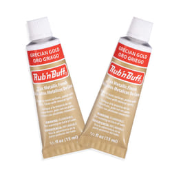 AMACO Rub n Buff Wax Metallic Finish - 2 Rub n Buff Grecian Gold 15ml