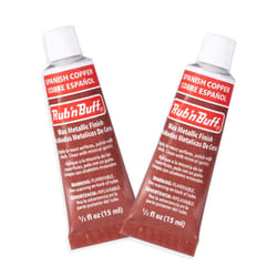 AMACO Rub n Buff Wax Metallic Finish - 2 Rub n Buff Spanish Copper 15ml Tubes - Versatile Gilding Wax for Finishing Furniture Antiquing and Restorati
