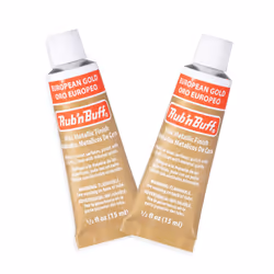 AMACO Rub n Buff Wax Metallic Finish - 2 Rub n Buff European Gold 15ml Tubes - Versatile Gilding Wax for Finishing Furniture ...