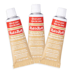 AMACO Rub n Buff Wax Metallic Finish   3 Rub n Buff Gold Leaf 15ml Tubes  Versatile Gilding Wax for Finishing Furniture Antiqu