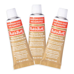 AMACO Rub n Buff Wax Metallic Finish - 3 Rub n Buff European Gold 15ml